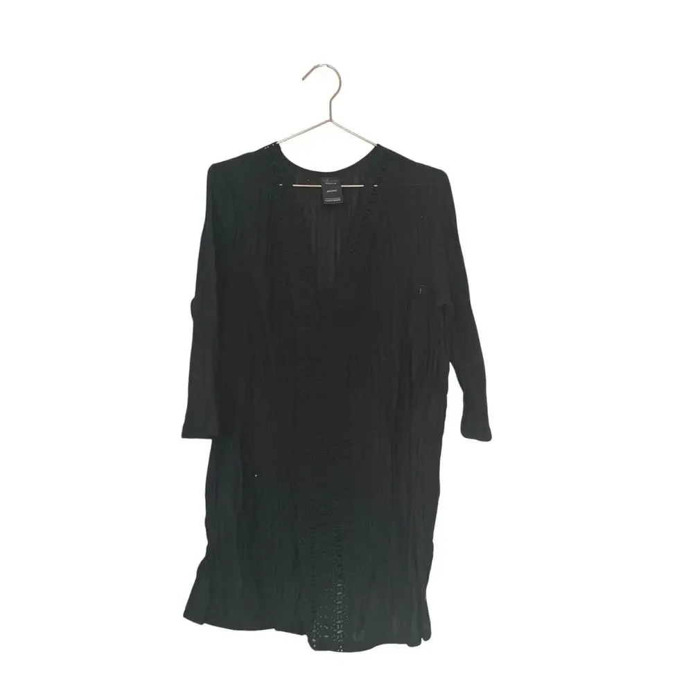 Catalina Black Long Sleeve swimsuit cover up